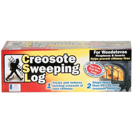 Creosote Sweeping Log 3 Lb. Log Creosote Remover SL824-12